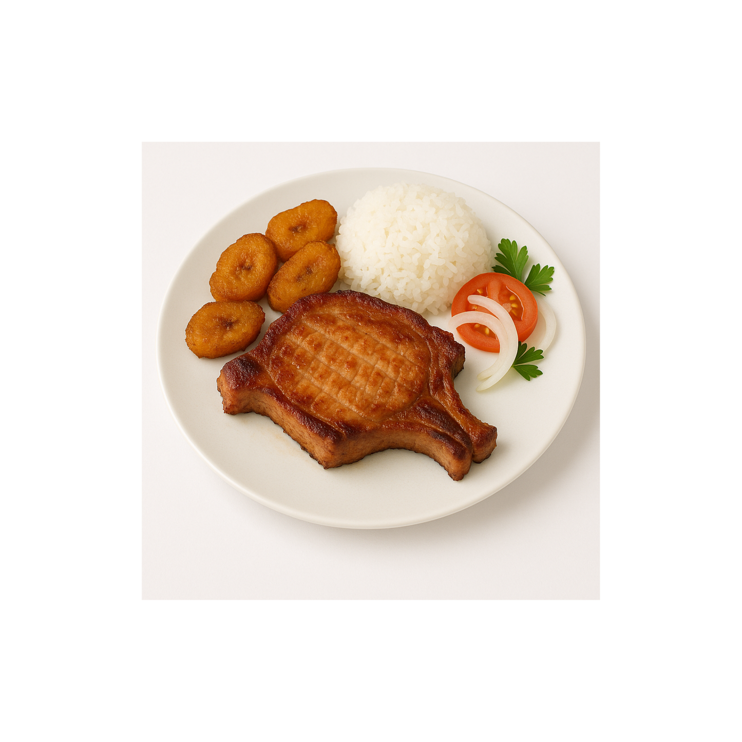 Chuleta Ahumada a la cubana