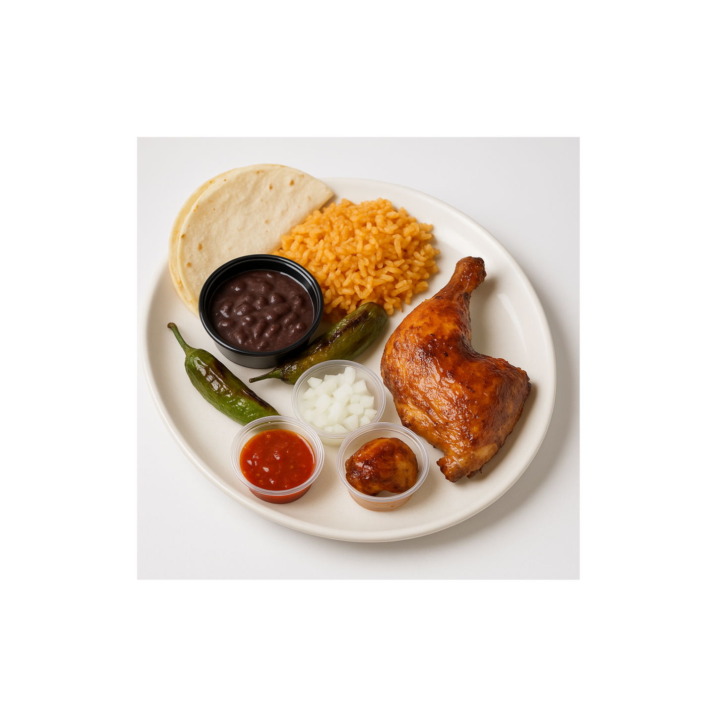 Platillo 1/4 de Pollo