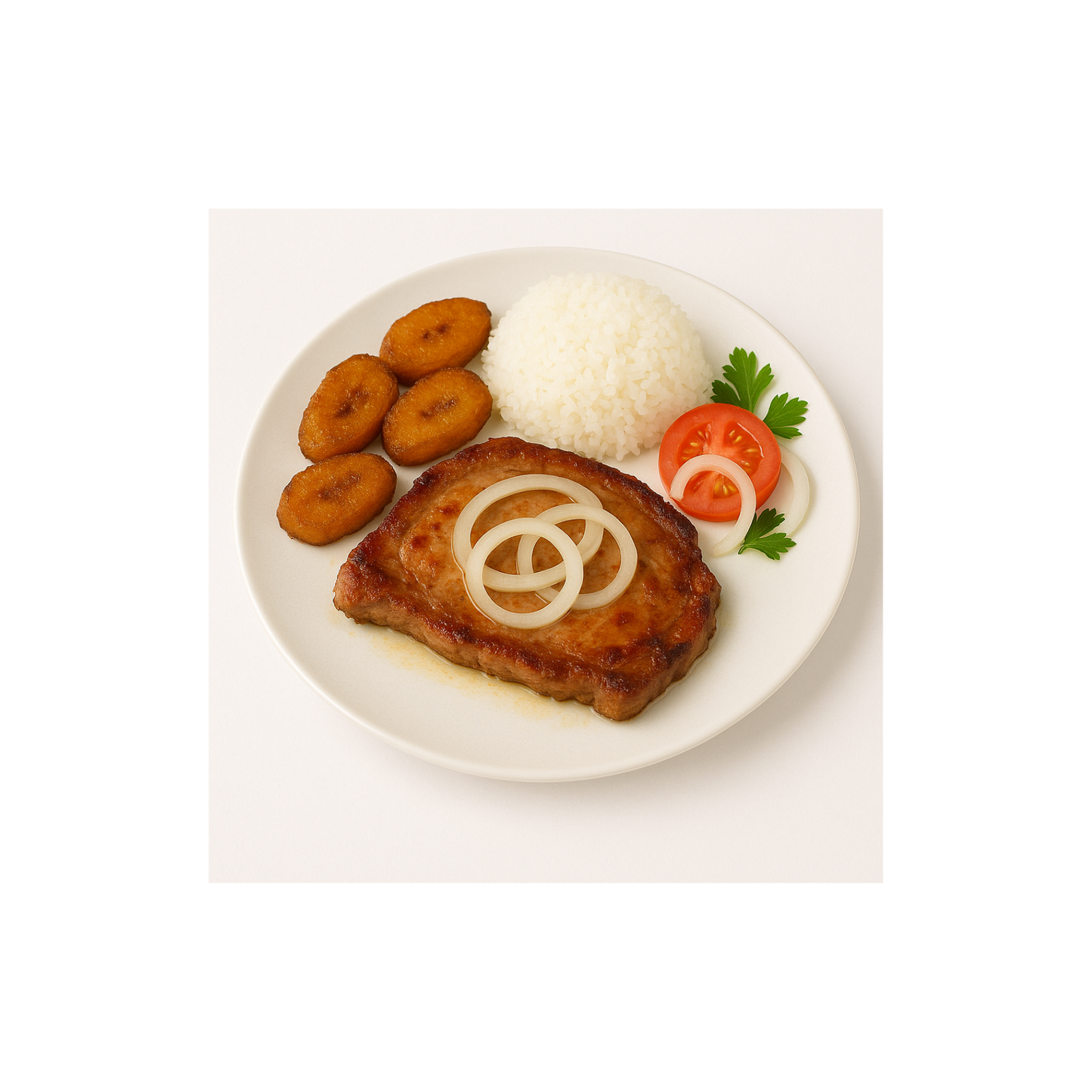 Bistec de Cerdo a la Cubana