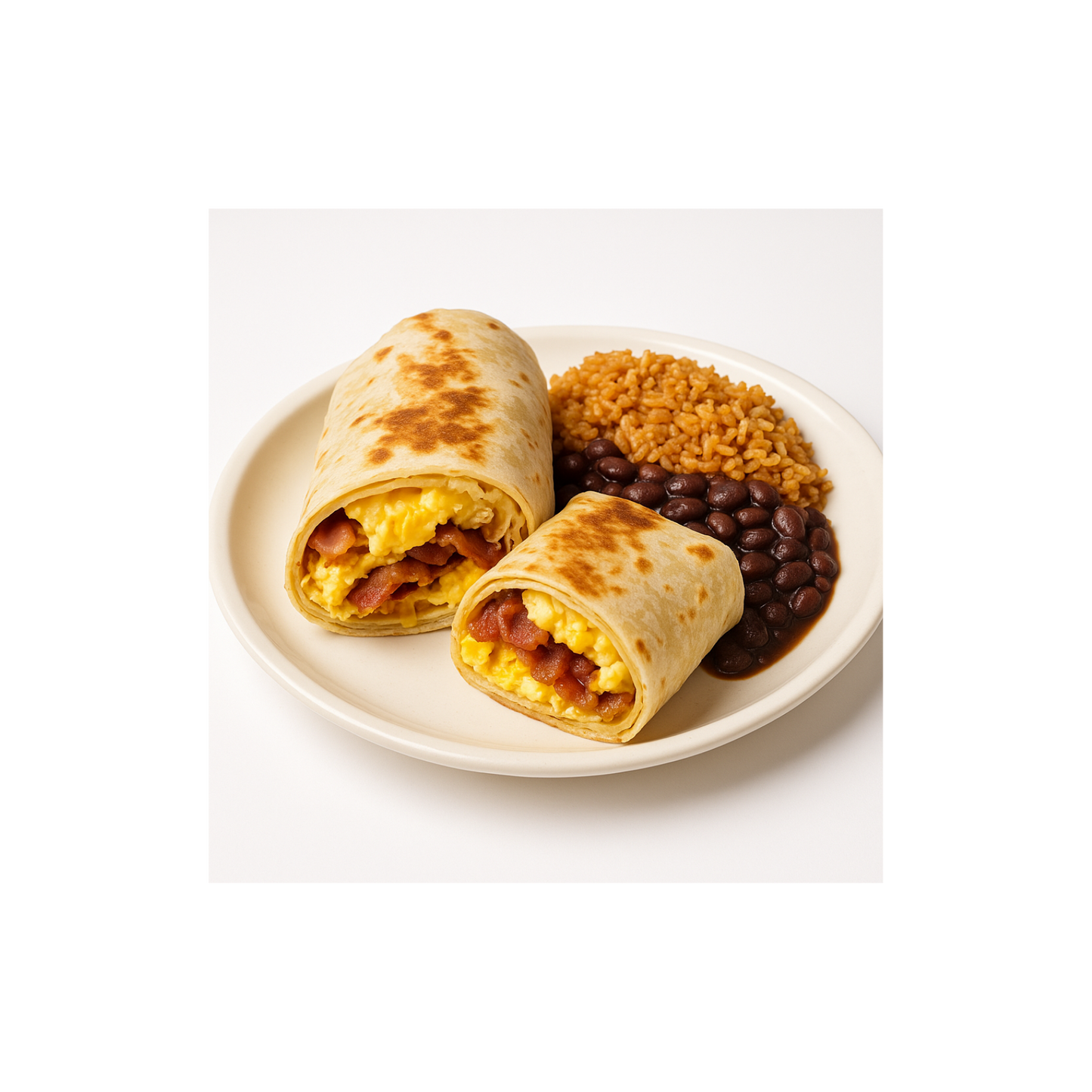 Burro de bacon con huevos