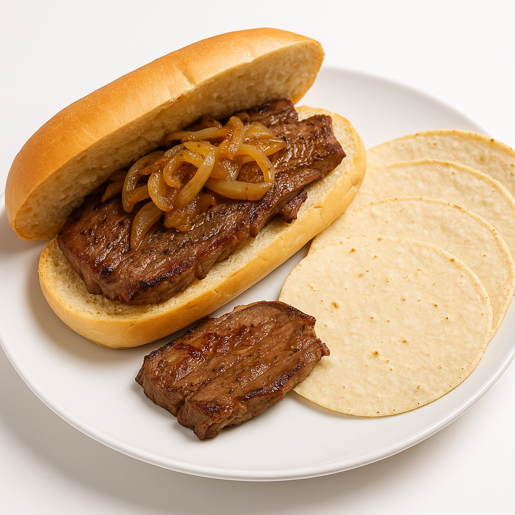 Pan Con Bistec / Torta con Bistec